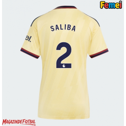 Arsenal William Saliba #2 Tricou Fotbal Replică 2026-27 Femei Treilea Arsenal William Saliba #2 Tricou Fotbal Replică 2026-27 Femei Treilea